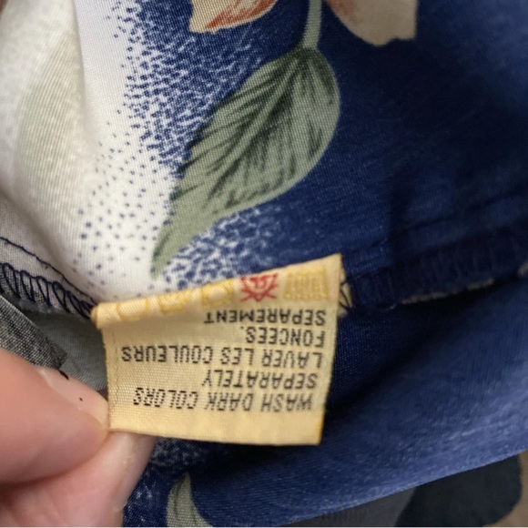 Hawaiian Camp Shirt Sz L Button Down Surf Woody Beach Vintage Car Print Floral - Picture 7 of 8